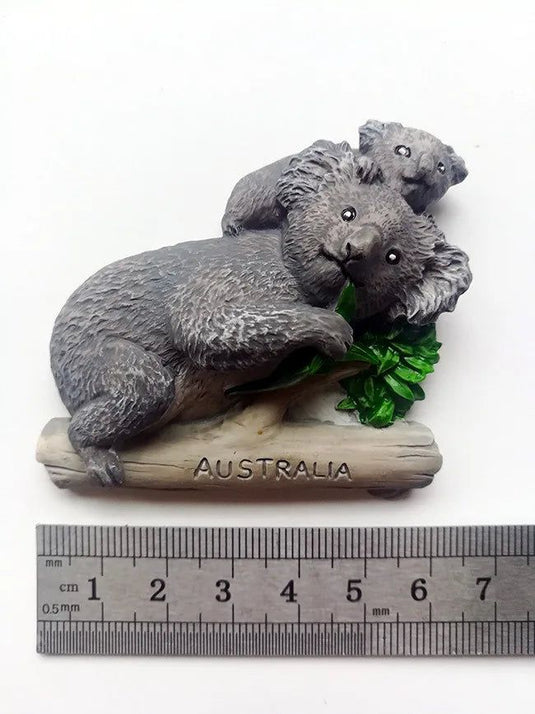 Australia Koala Cute Animal Stereo Resin Refrigerator Magnet Souvenir Decorative Magnets  3d Fridge Magnet Decor - Grand Goldman