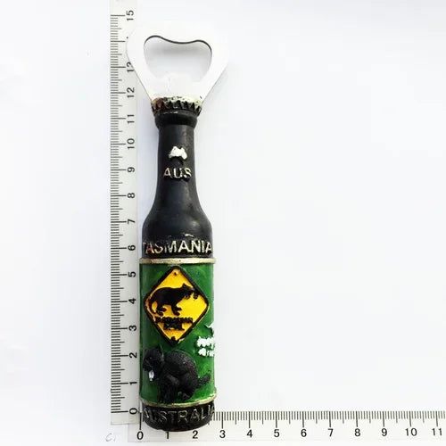 Australia Sydney Opera House wine bottle hand-painted bottle opener Beer Bottle Opener magnetic fridge stick opener - Grand Goldman