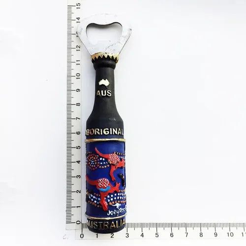 Australia Sydney Opera House wine bottle hand-painted bottle opener Beer Bottle Opener magnetic fridge stick opener - Grand Goldman