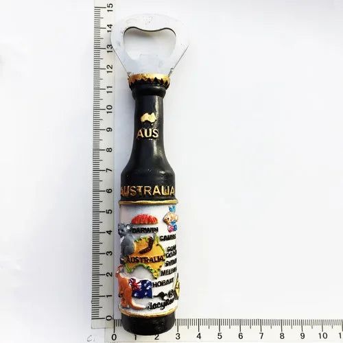 Australia Sydney Opera House wine bottle hand-painted bottle opener Beer Bottle Opener magnetic fridge stick opener - Grand Goldman