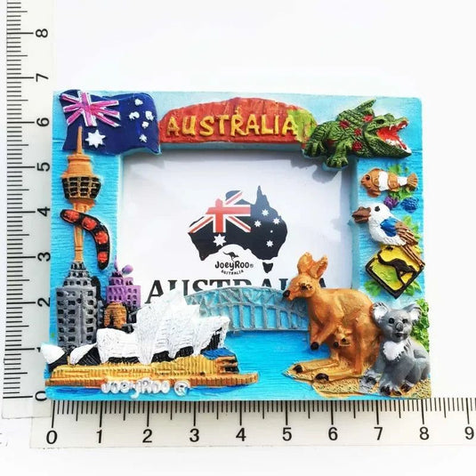 Australia Tourism Memorial Decorative Crafts Stereoscopic Photo Frame Magnetic Fridge Magnets Collection Travel Gift - Grand Goldman