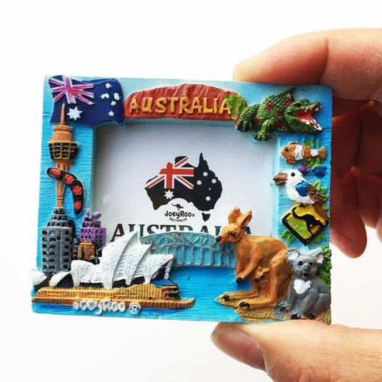 Australia Tourism Memorial Decorative Crafts Stereoscopic Photo Frame Magnetic Fridge Magnets Collection Travel Gift - Grand Goldman