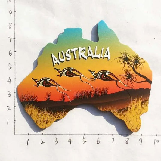 Australia Fridge Magnets Souvenir 3D Resin Kangaroo Koala Surfboard Refrigerator Stickers Australia Tourism Souvenir Gift Idea - Grand Goldman