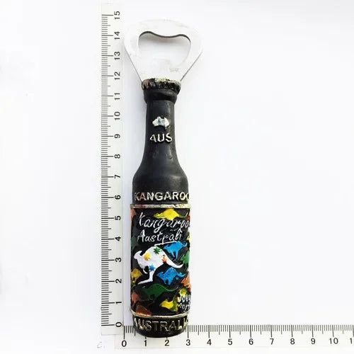 Australia Sydney Opera House wine bottle hand-painted bottle opener Beer Bottle Opener magnetic fridge stick opener - Grand Goldman