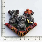 Australian Fridge Magnets Tourist Souvenirs Sydney Landmarks  Kangaroo Koala Family Sydney Opera House Home Decoration - Grand Goldman