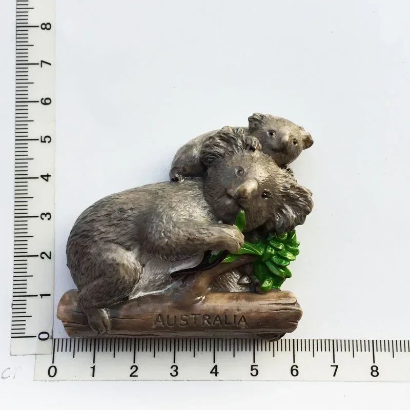 Australian Fridge Magnets Tourist Souvenirs Sydney Landmarks  Kangaroo Koala Family Sydney Opera House Home Decoration - Grand Goldman