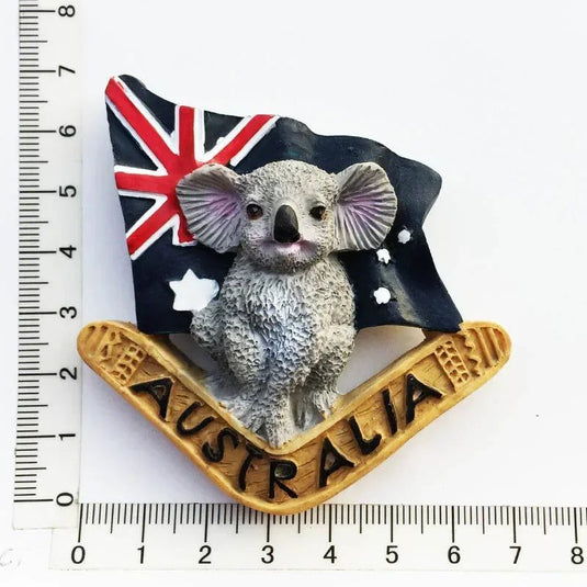 Australian Fridge Magnets Tourist Souvenirs Sydney Landmarks  Kangaroo Koala Family Sydney Opera House Home Decoration - Grand Goldman