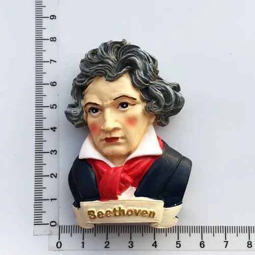 Austria Fridge Magnet Tourism Souvenir Cuckoo Clock Decor Austrian Musician Mozart Beethoven Sisi Princess Refrigerator Sticker - Grand Goldman