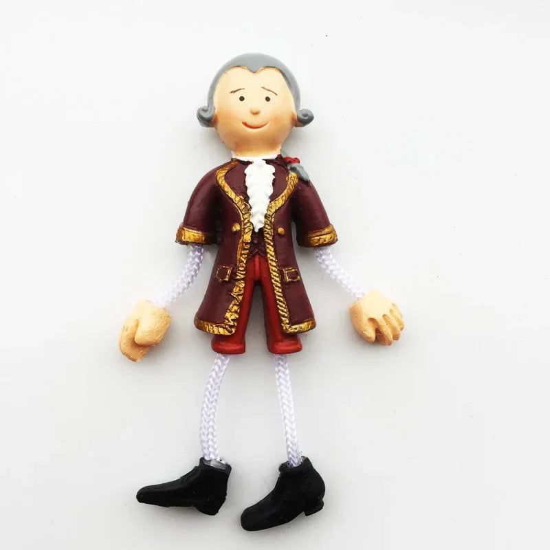 Austria Fridge Magnet  Vienna Tourist Souvenirs Magnetic Refrigerator Sticker Sisi Princess Mozart Gift Kitchen Home Decoration - Grand Goldman