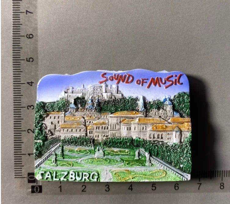 Austria Vienna Salzburg Innsbruck ISCHGL Tourist Souvenir Musician Mozart Beethoven Magnet Refrigerator Sticker Cuckoo Clock - Grand Goldman