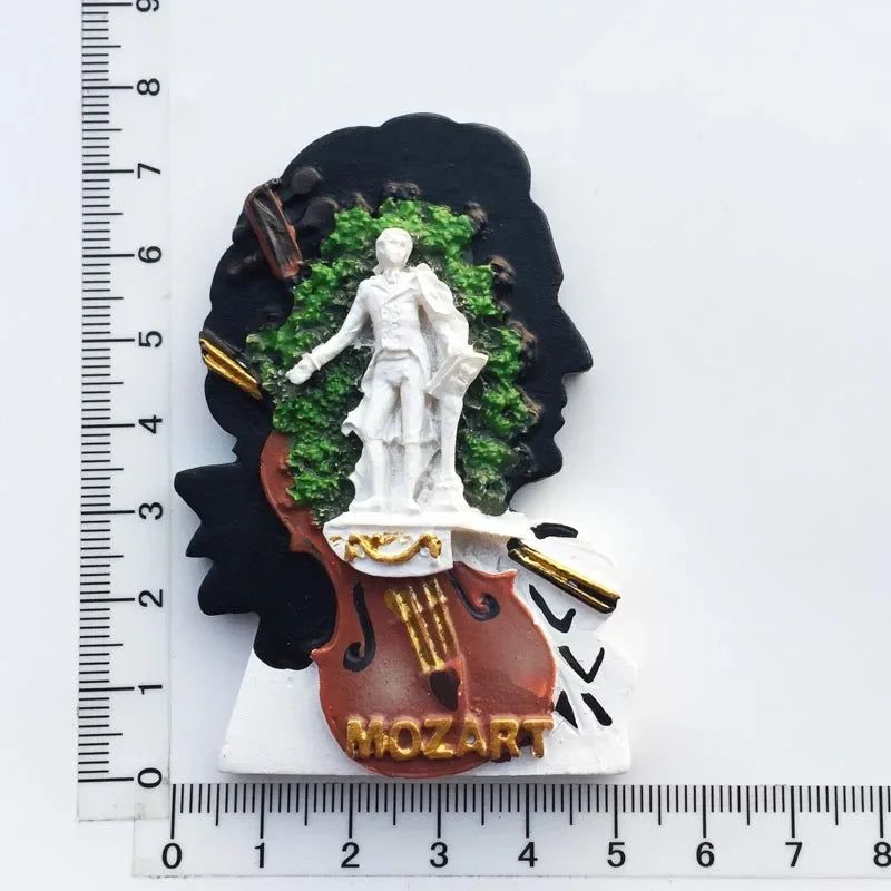 Austria Vienna Salzburg Innsbruck ISCHGL Tourist Souvenir Musician Mozart Beethoven Magnet Refrigerator Sticker Cuckoo Clock - Grand Goldman