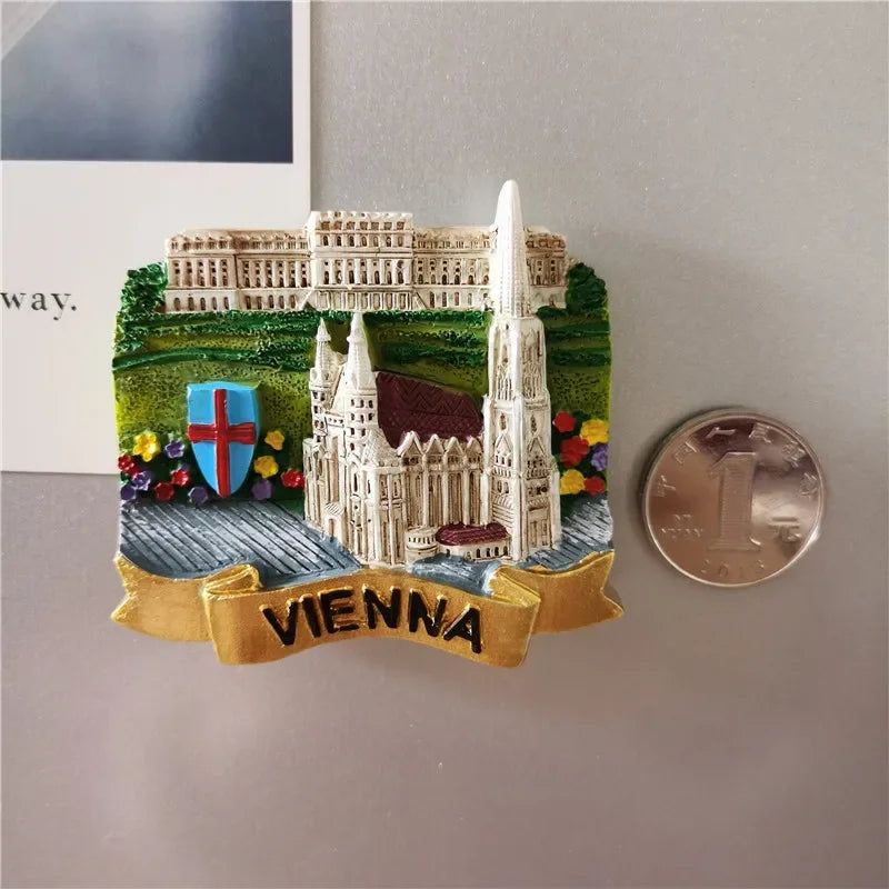 Austria Vienna Salzburg Innsbruck ISCHGL Tourist Souvenir Musician Mozart Beethoven Magnet Refrigerator Sticker Cuckoo Clock - Grand Goldman