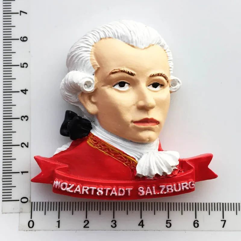 Austria Vienna Salzburg Innsbruck ISCHGL Tourist Souvenir Musician Mozart Beethoven Magnet Refrigerator Sticker Cuckoo Clock - Grand Goldman