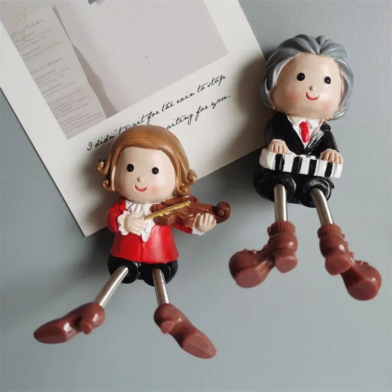 Austria Vienna Salzburg Innsbruck ISCHGL Tourist Souvenir Musician Mozart Beethoven Magnet Refrigerator Sticker Cuckoo Clock - Grand Goldman