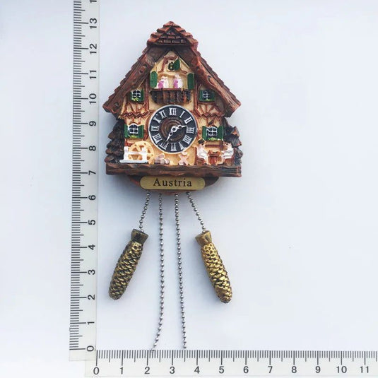 Austria Fridge Magnet Tourism Souvenir Cuckoo Clock Decor Austrian Musician Mozart Beethoven Sisi Princess Refrigerator Sticker - Grand Goldman