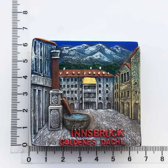 Austria Vienna Salzburg Innsbruck ISCHGL Tourist Souvenir Musician Mozart Beethoven Magnet Refrigerator Sticker Cuckoo Clock - Grand Goldman