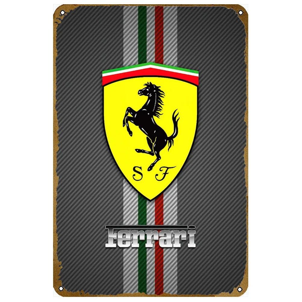 Auto Plaque Metal Tin Signs Sport Cars Wall Decoration Vintage Art Posters Iron Painting for Man Cave Home Cafe Garden Club Bar - Grand Goldman