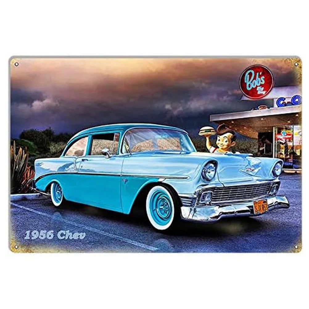 Auto Plaque Metal Tin Signs Sport Cars Wall Decoration Vintage Art Posters Iron Painting for Man Cave Home Cafe Garden Club Bar - Grand Goldman