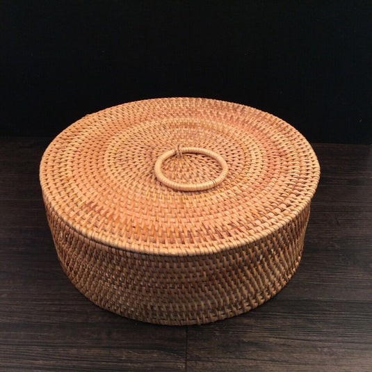 Autumn rattan woven storage fruit basket - Grand Goldman