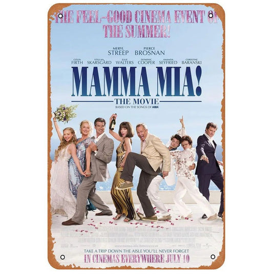 Avatar Mamma Mia Bad Boys Movie Metal Tin Signs Posters Plate Wall Decor for Film Home Bars Man Cave Cafe Clubs Garage Retro - Grand Goldman