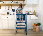 Avenlur Date 4-in-1 Foldable Kitchen Tower - Toddler Step Stool with Chalkboard, Desk Table and Chair - Waldorf and Montessori Kitchen Stool - Kitchen Stool Tower for Toddlers 18 Months to 6 Years - Grand Goldman