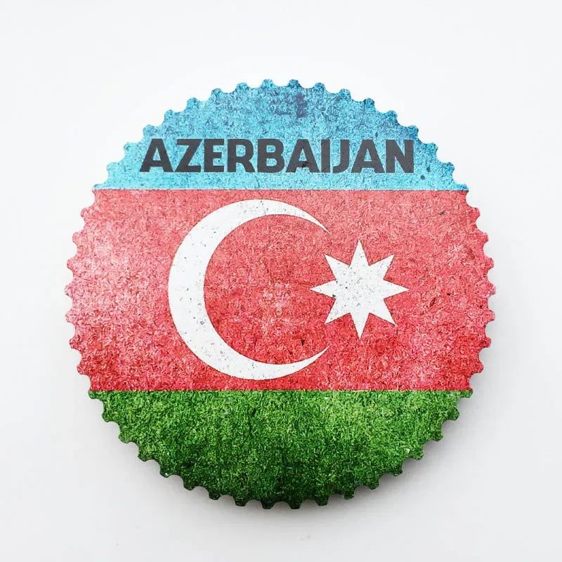 Azerbaijan Fridge Magnets Tourist Souvenir BAKU 3D Resin Magnets for Refrigerators Collection Travel Gift Home Decoration - Grand Goldman