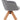 BELLEZE Mid Century Swivel Chair, Modern Makeup Vanity Chair, Upholstered Linen Accent Armchair with Dark Oak Wood Legs for Home Office Study Living Room Bedroom, Gray - Grand Goldman
