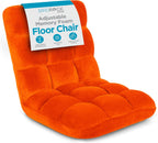 BIRDROCK HOME Adjustable Memory Foam Floor Chair - Ideal for Gaming, Reading, Meditation - Comfortable and Versatile - Suitable for Kids and Teenagers - Comfy Foldable Floor Seat - Blue - Grand Goldman