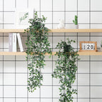 BLEUM CADE Fake Hanging Plants, 2pcs Artificial Hanging Plant, Faux Pothos Vines Hanging Plant Greenery for Wall Home Living Room Indoor Outdoor Decor (No Baskets) - Grand Goldman