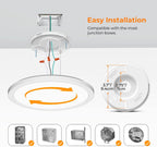 BLNAN LED Flush Mount Ceiling Light, 9 Inch 18W 3000K/4000K/5000K Hardwire Light Fixture, Ultra Thin Round White Lamp for Kitchen Porch Bedroom Hallway Stairwell Basement, Non-dimmable 1 Pack - Grand Goldman