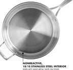 Babish Carbon Steel Flat Bottom Wok and Stir Fry Pan, 14-Inch - Grand Goldman