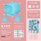 Baby Closet Organizer for Nursery: Durable Baby Wardrobe for Closet - Customizable Baby Armoire - Baby Dresser Closet Shelves - Waterproof Shelf Clothes Organizer w/Wall Fixation (Pink) - Grand Goldman