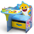 Baby Shark Chair Desk with Storage Bin - Ideal for Arts & Crafts, Snack Time, Homeschooling, Homework & More by Delta Children - Grand Goldman