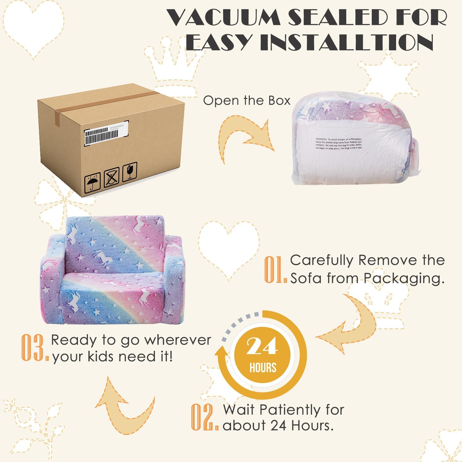 Baby Toddler Couch Sofa Chair Kids Foldable 2-in-1 Toddler Fold Out Couch Bed for Playroom, Pull Out Children Convertible Sofa Chair to Lounger Sleeper for Boys & Girls with Double Pockets, Dark Grey - Grand Goldman