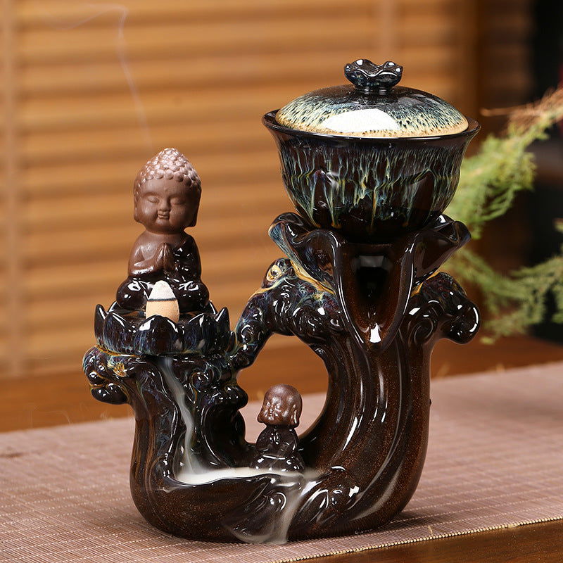 Backflow Incense Automatic Kung Fu Tea Set - Grand Goldman