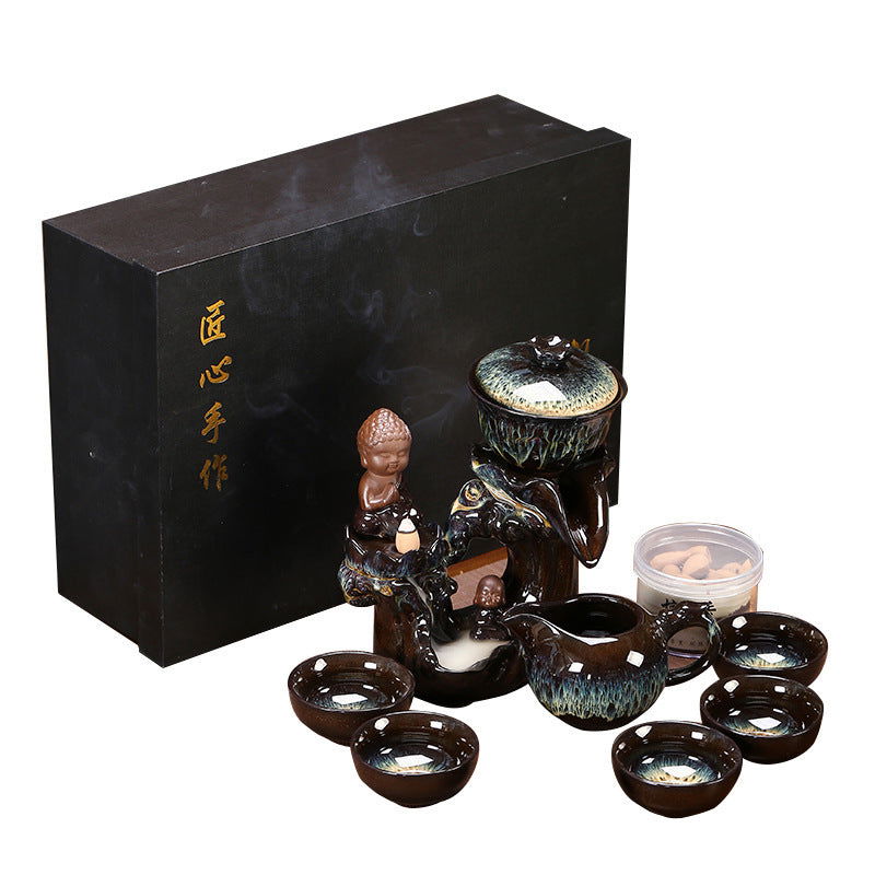 Backflow Incense Automatic Kung Fu Tea Set - Grand Goldman