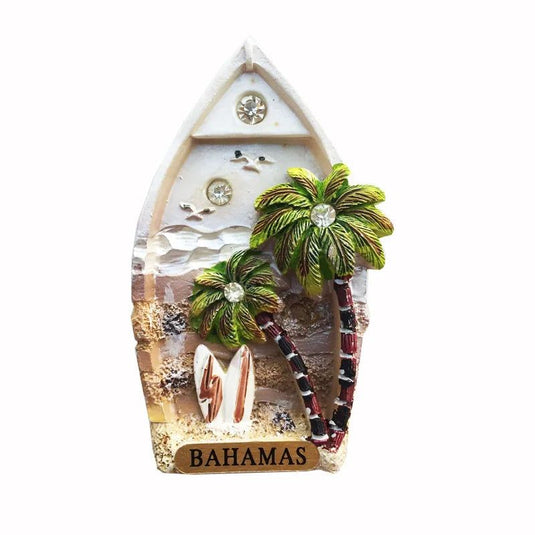 Bahamas Fridge Magnets Lighthouse Boat Rudder Coconut Palm Turtle Magnets for Refrigerators Collection Decorative Arts Crafts - Grand Goldman