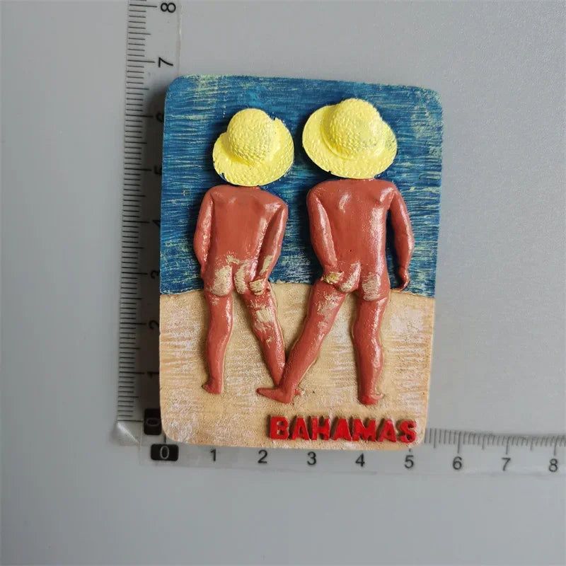 Bahamas Fridge Magnets Tourist Souvenirs Magnets for Refrigerators Creative Folk Dance magnetic sticker Home  Kitchen Decoration - Grand Goldman