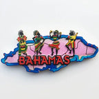 Bahamas Fridge Magnets Tourist Souvenirs Magnets for Refrigerators Creative Folk Dance magnetic sticker Home  Kitchen Decoration - Grand Goldman