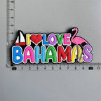 Bahamas Miami Chile Australia Barbados Travel Souvenir PVC Fridge Magnets Soft Magnets for Fridge Gifts - Grand Goldman