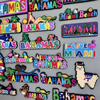 Bahamas Miami Chile Australia Barbados Travel Souvenir PVC Fridge Magnets Soft Magnets for Fridge Gifts - Grand Goldman