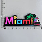 Bahamas Miami Chile Australia Barbados Travel Souvenir PVC Fridge Magnets Soft Magnets for Fridge Gifts - Grand Goldman