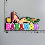 Bahamas Miami Chile Australia Barbados Travel Souvenir PVC Fridge Magnets Soft Magnets for Fridge Gifts - Grand Goldman