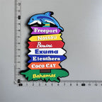 Bahamas Miami Chile Australia Barbados Travel Souvenir PVC Fridge Magnets Soft Magnets for Fridge Gifts - Grand Goldman