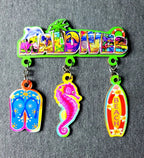 Bahamas Puerto Rico Miami Hawaii Barcenona Wooden refrigerator magnets - Grand Goldman