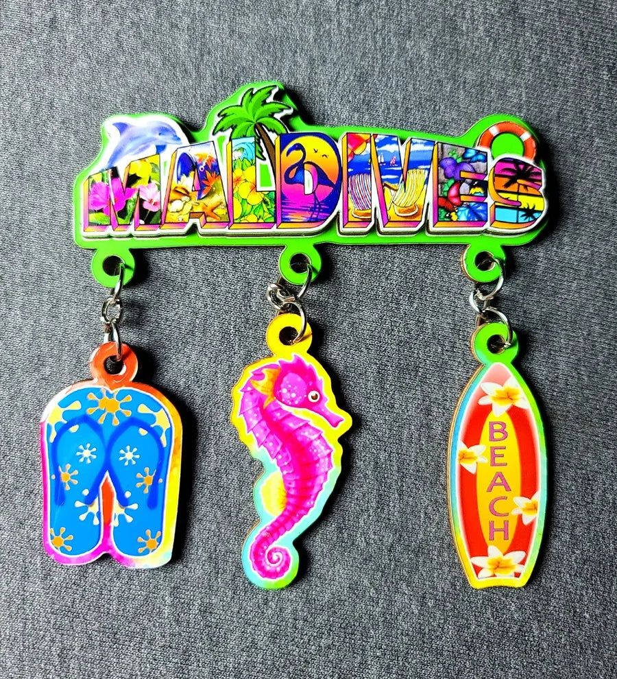 Bahamas Puerto Rico Miami Hawaii Barcenona Wooden refrigerator magnets - Grand Goldman