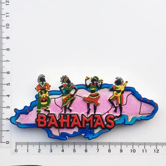 Bahamas Fridge Magnets Tourist Souvenirs Magnets for Refrigerators Creative Folk Dance magnetic sticker Home  Kitchen Decoration - Grand Goldman