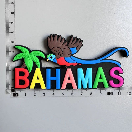 Bahamas Miami Chile Australia Barbados Travel Souvenir PVC Fridge Magnets Soft Magnets for Fridge Gifts - Grand Goldman