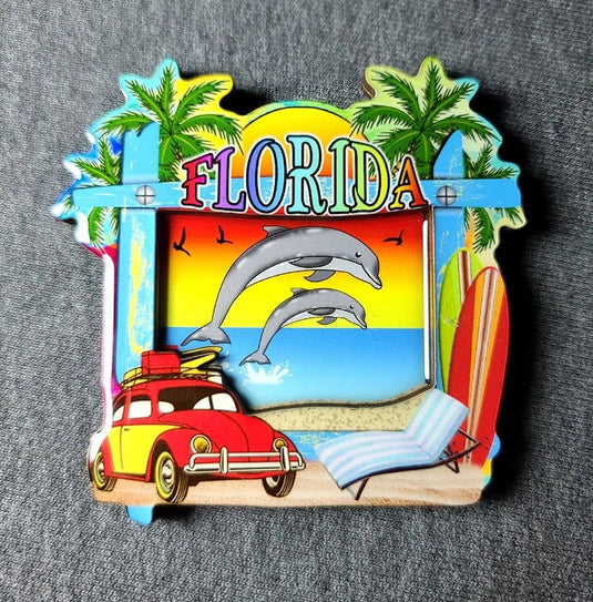 Bahamas Puerto Rico Miami Hawaii Barcenona Wooden refrigerator magnets - Grand Goldman