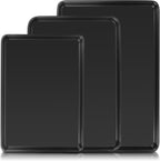 Baking Sheet Pan Set of 3, Commercial Cookie Sheets for Baking, Nonstick Half/Quarter/Jelly Roll Pans Replacement Toaster Oven Tray, Heavy Duty & Easy Clean, Champagne Gold - Grand Goldman